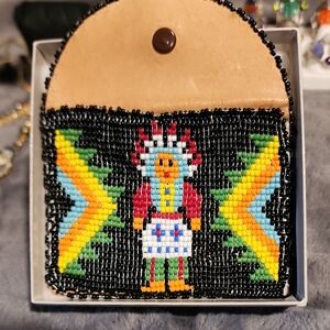 Beaded Tribal Design Wallet